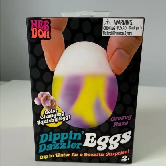 NeeDoh Dippin Dazzler Eggs Groovy Haze Color Changing Squishy Toy Schylling - Picture 1 of 5